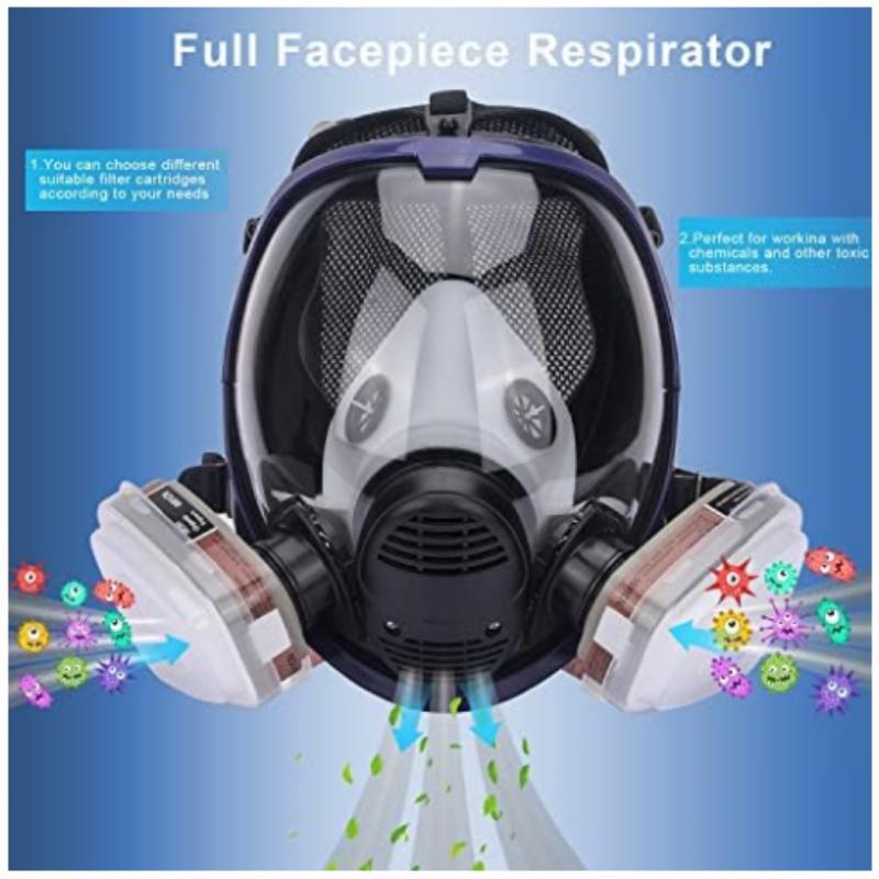 เคมีหน้ากากป้องกันแก๊สพิษ 6800 - Dust Mask Construction บทวิจารณ์และราคา
