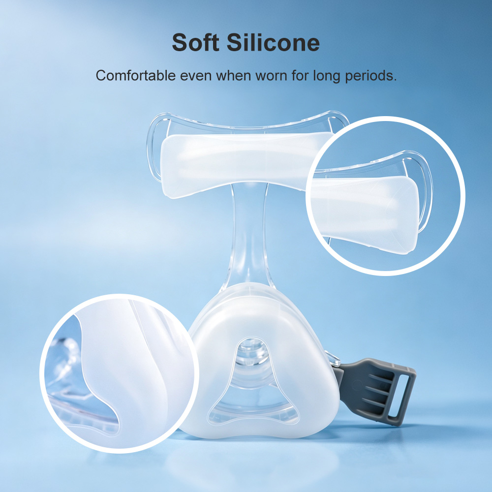 หน้ากาก CPAP แบบสากล พร้อมโครง - Silicone Mask Bracket บทวิจารณ์และราคา