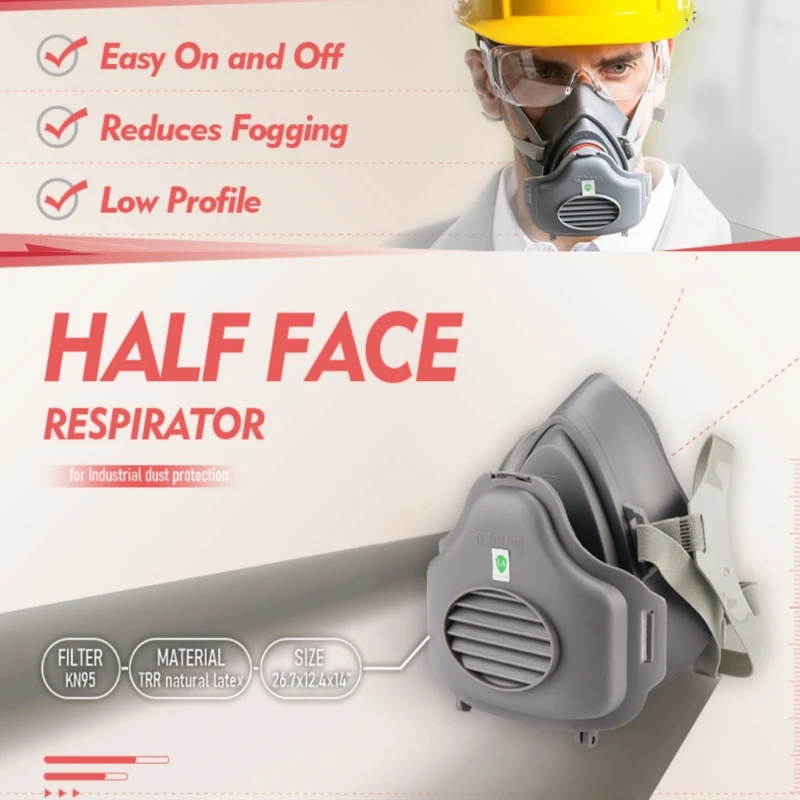 หน้ากากกันฝุ่น, หน้ากากป้องกัน - Dust Mask Construction บทวิจารณ์และราคา