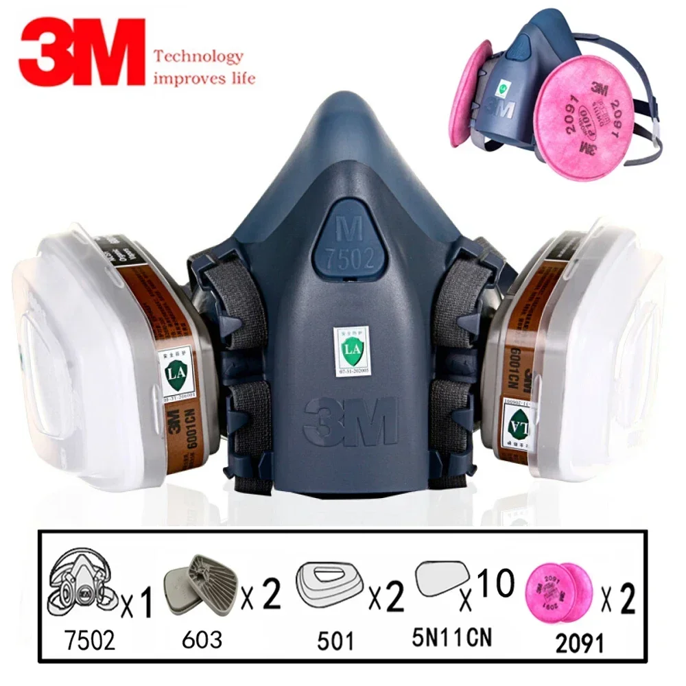 17 in 1 3M 7502 ฝุ่นหน้ากากป้อ - Dust Mask Construction บทวิจารณ์และราคา
